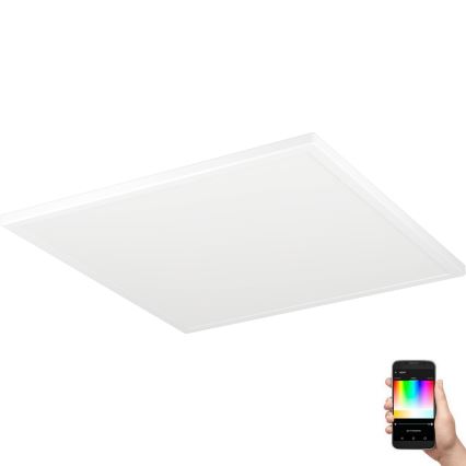 Eglo - LED RGBW Ljusreglerad vägglampa för badrum LED/17W/230V 2700-6500K 50x50 cm IP44 vit ZigBee