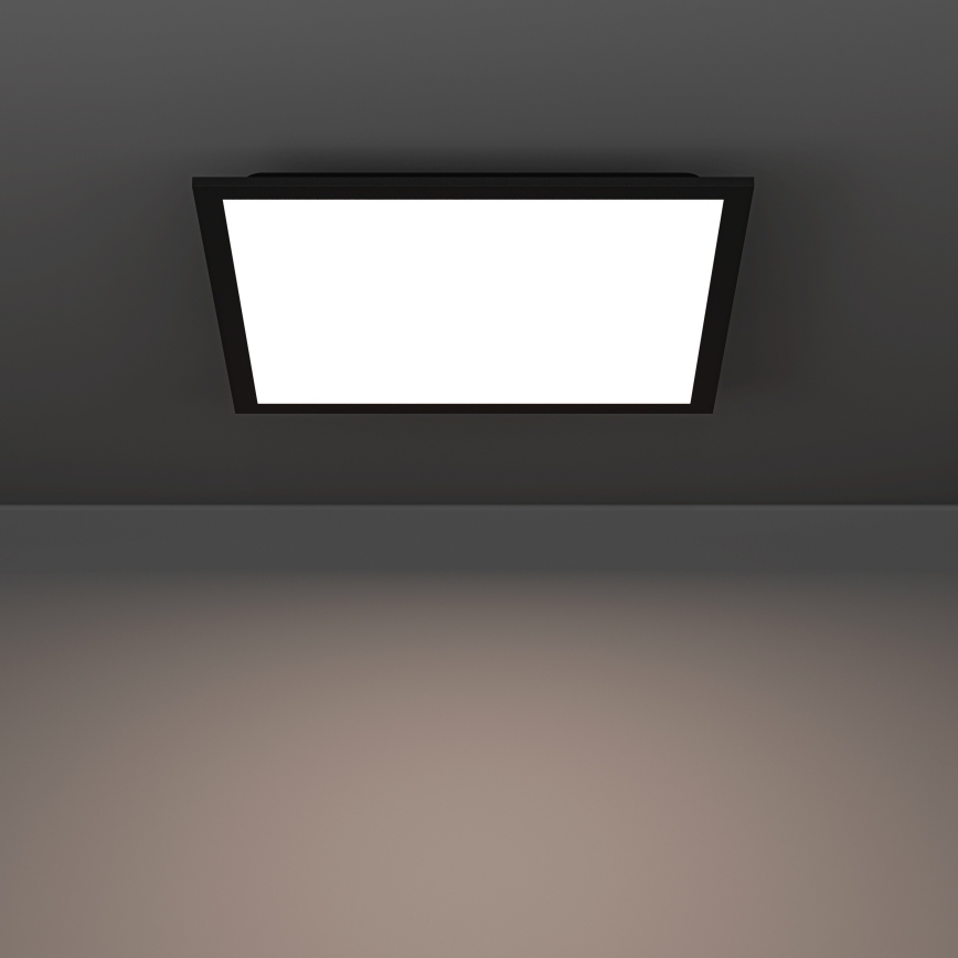 Eglo - LED RGBW Dimbart takarmatur LED/19W/230V 2700-6500K 40x40 cm svart