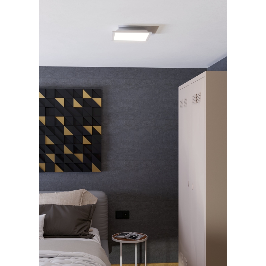 Eglo - LED RGBW dimbar takarmatur LED/14W/230V 2700-6500K 30x30 cm vit