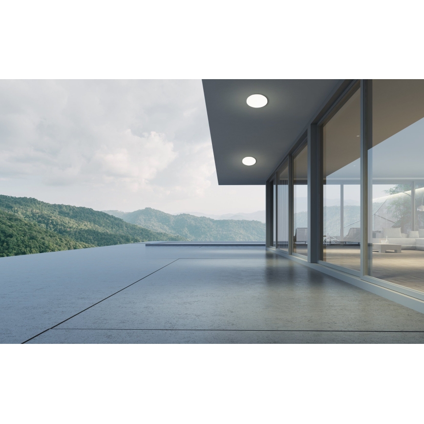 Eglo - LED badrumstaklampa, 18W/230V, Ø 31 cm, IP54, vit