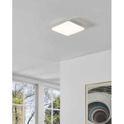 Eglo - LED badrumstaklampa LED/20W/230V 2700/4000/6500K 31x31 cm IP54 vit