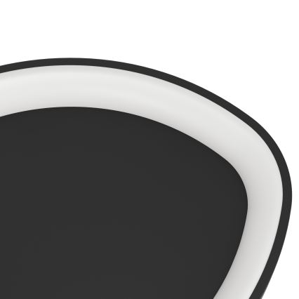 Eglo - LED Dimbar taklampa LED/12W/230V 2700-6500K svart + fjärrkontroll