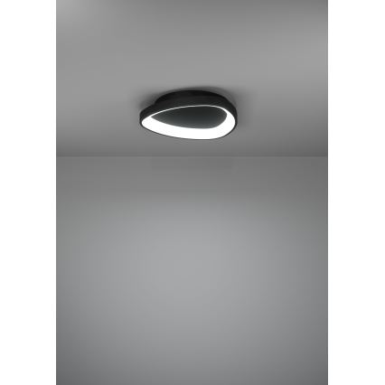 Eglo - LED Dimbar taklampa LED/12W/230V 2700-6500K svart + fjärrkontroll