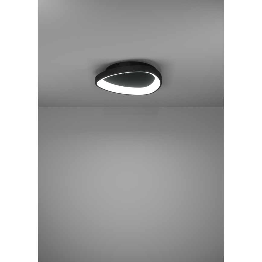 Eglo - LED Dimbar taklampa LED/12W/230V 2700-6500K svart + fjärrkontroll