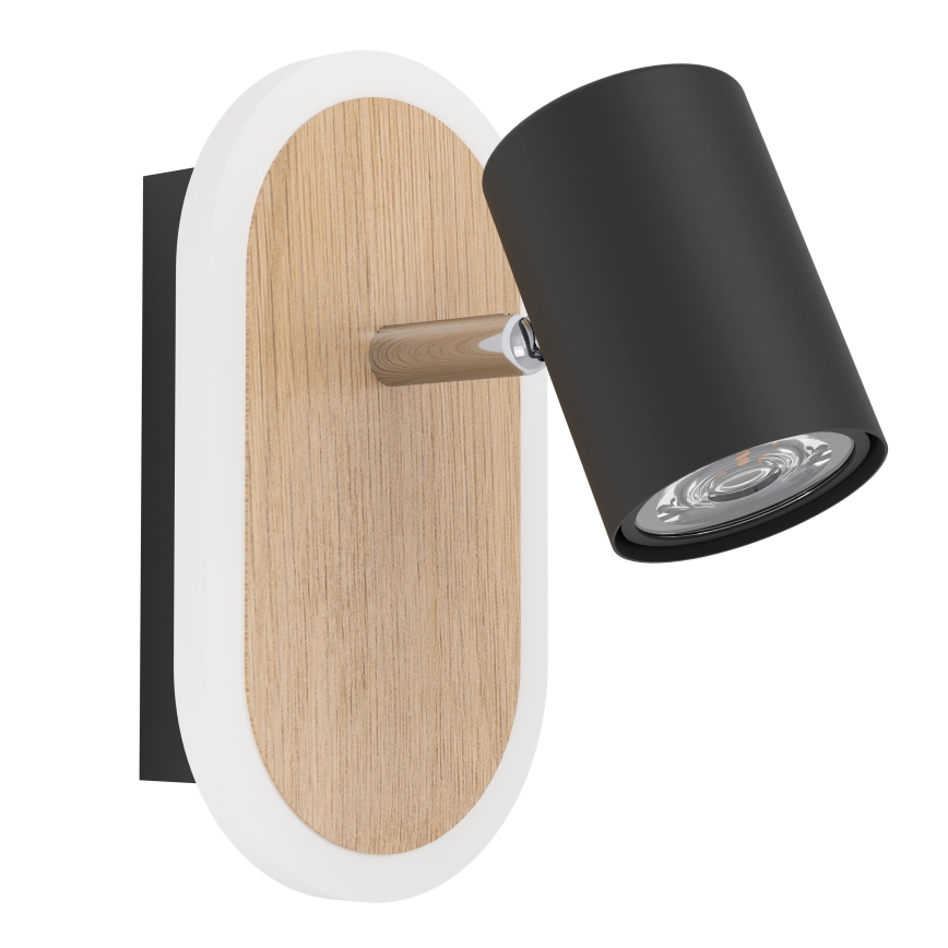 Eglo - LED-väggspot LED/7W/230V brun/svart