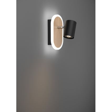Eglo - LED-väggspot LED/7W/230V brun/svart