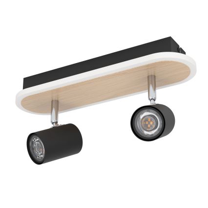 Eglo - LED-spot LED/12W/230V brun/svart