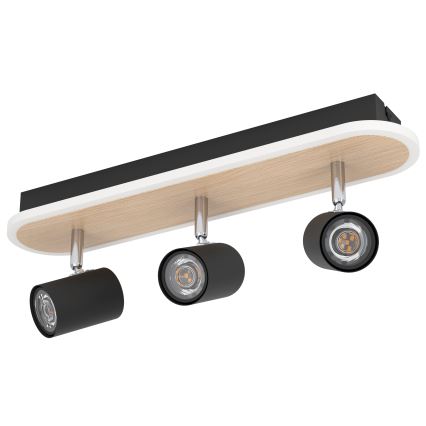 Eglo - LED-spotlampa LED/20W/230V brun/svart