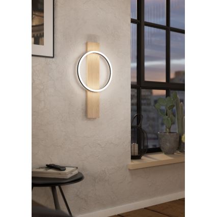 Eglo - LED väggbelysning LED/12W/230V 3000K beige/svart