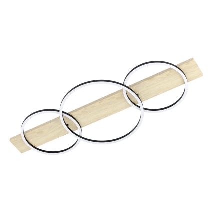 Eglo - LED taklampa 3xLED/12W/230V 3000K beige/svart