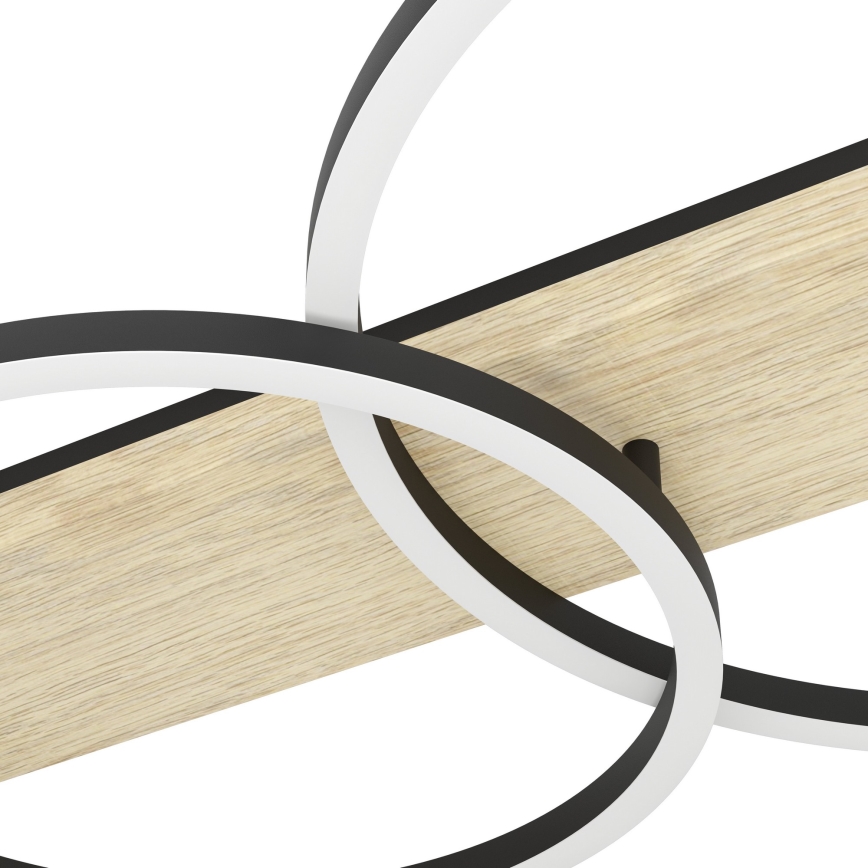 Eglo - LED taklampa 3xLED/12W/230V 3000K beige/svart