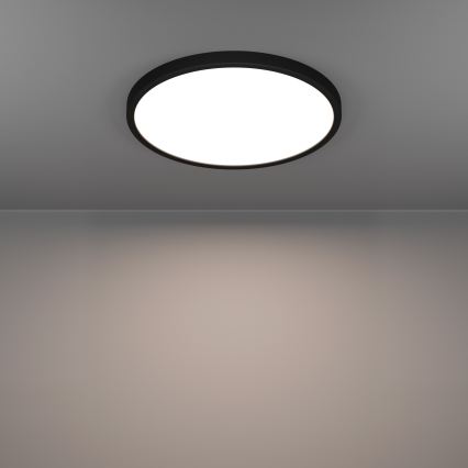 Eglo - LED RGBW Dimbart badrumstakarmatur LED/17,5W/230V 2700–6500 K Ø 38,9 cm IP44 svart