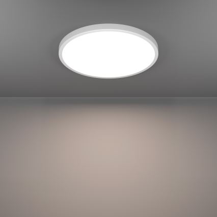 Eglo - LED RGBW dimmbar badrumstaklampa LED/17,5W/230V 2700-6500K Ø 39,9 cm IP44 vit