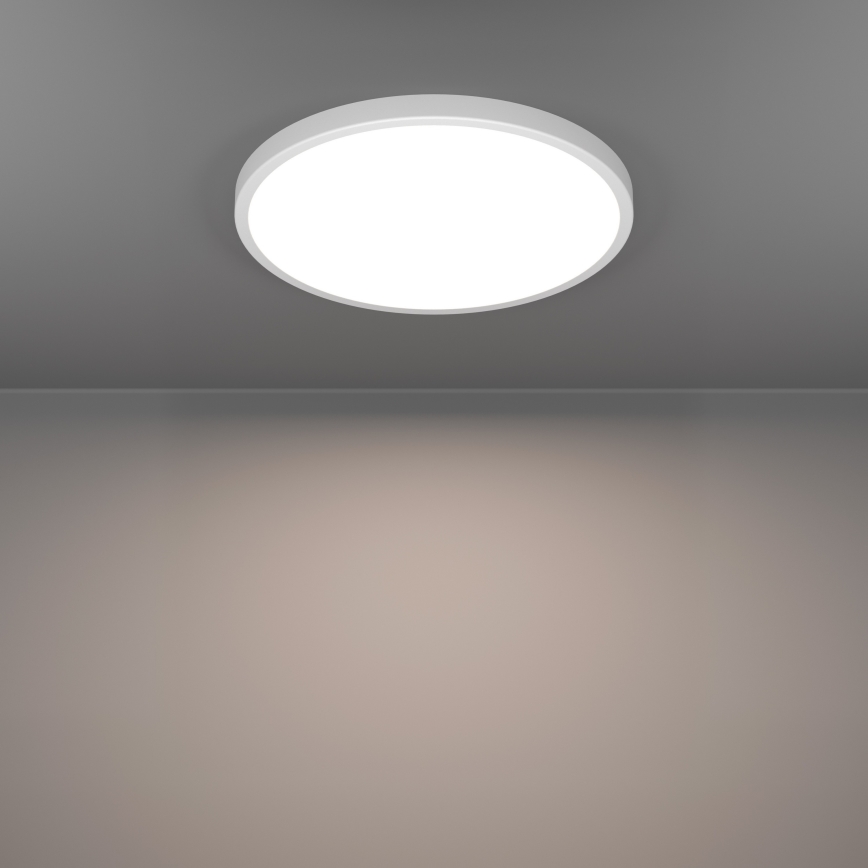 Eglo - LED RGBW dimmbar badrumstaklampa LED/17,5W/230V 2700-6500K Ø 39,9 cm IP44 vit