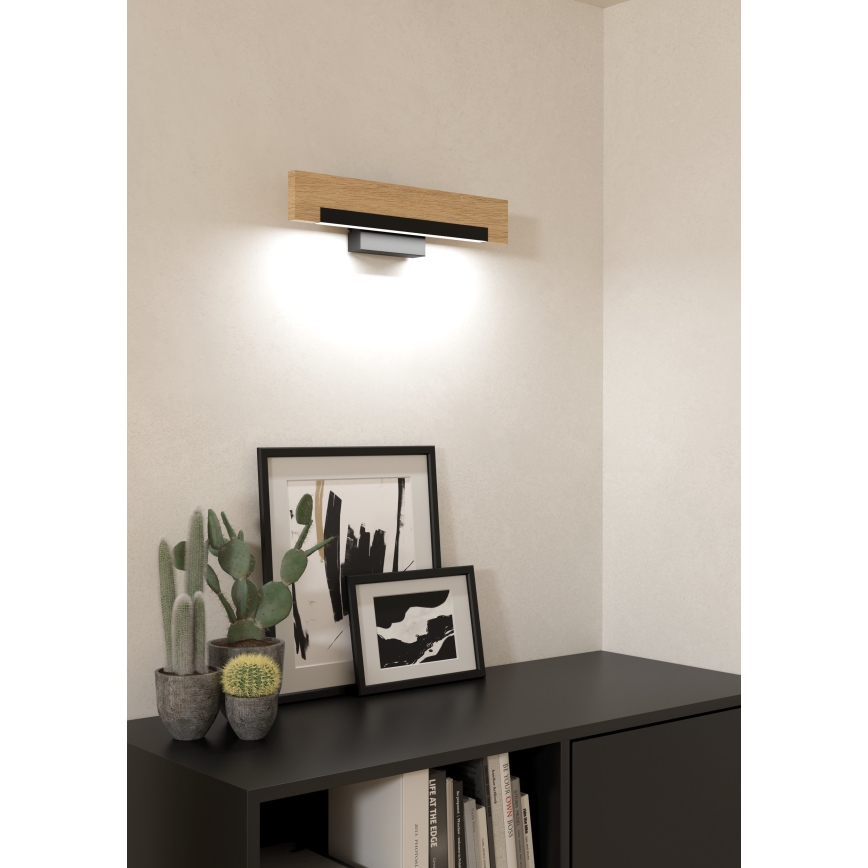 Eglo - LED väggbelysning LED/9,6W/230V 3000K svart/beige