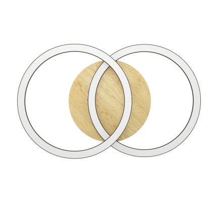 Eglo - LED Dimbar taklampa 2xLED/16W/230V 2700-6500K beige/svart ZigBee