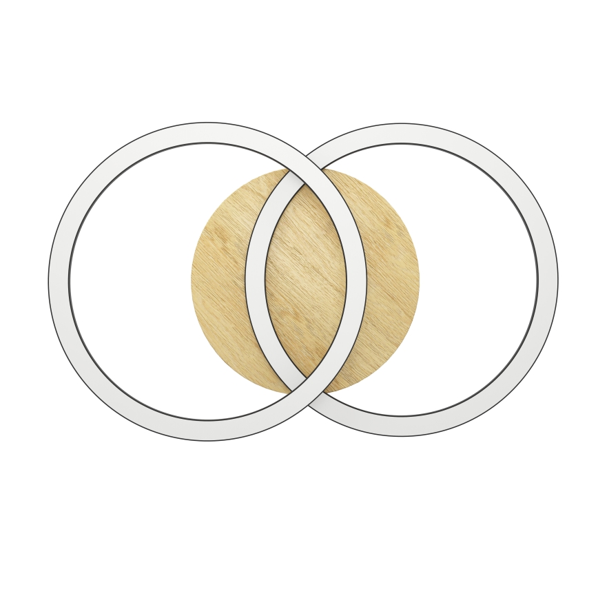 Eglo - LED Dimbar taklampa 2xLED/16W/230V 2700-6500K beige/svart ZigBee