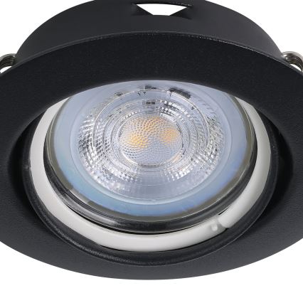 Eglo - KIT 3x LED infälld belysning 1xGU10/4W/230V svart