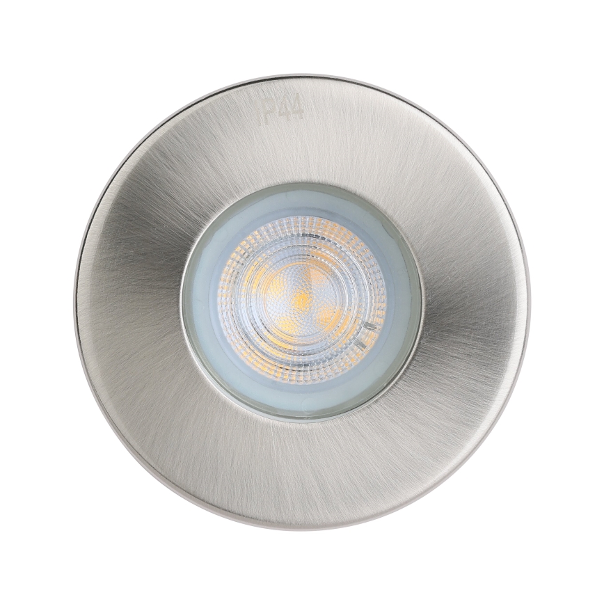 Eglo - KIT 3xLED Badrum infälld lampa 1xGU10/4W/230V IP44 matt krom