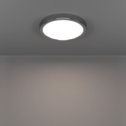 Eglo - LED badrumsplafond LED/11,5W/230V 2700/4000/6500K Ø 21,1 cm IP44 blank krom