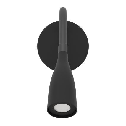 Eglo - flexibel vägglampa med LED och USB, 3,8 W/230 V, svart