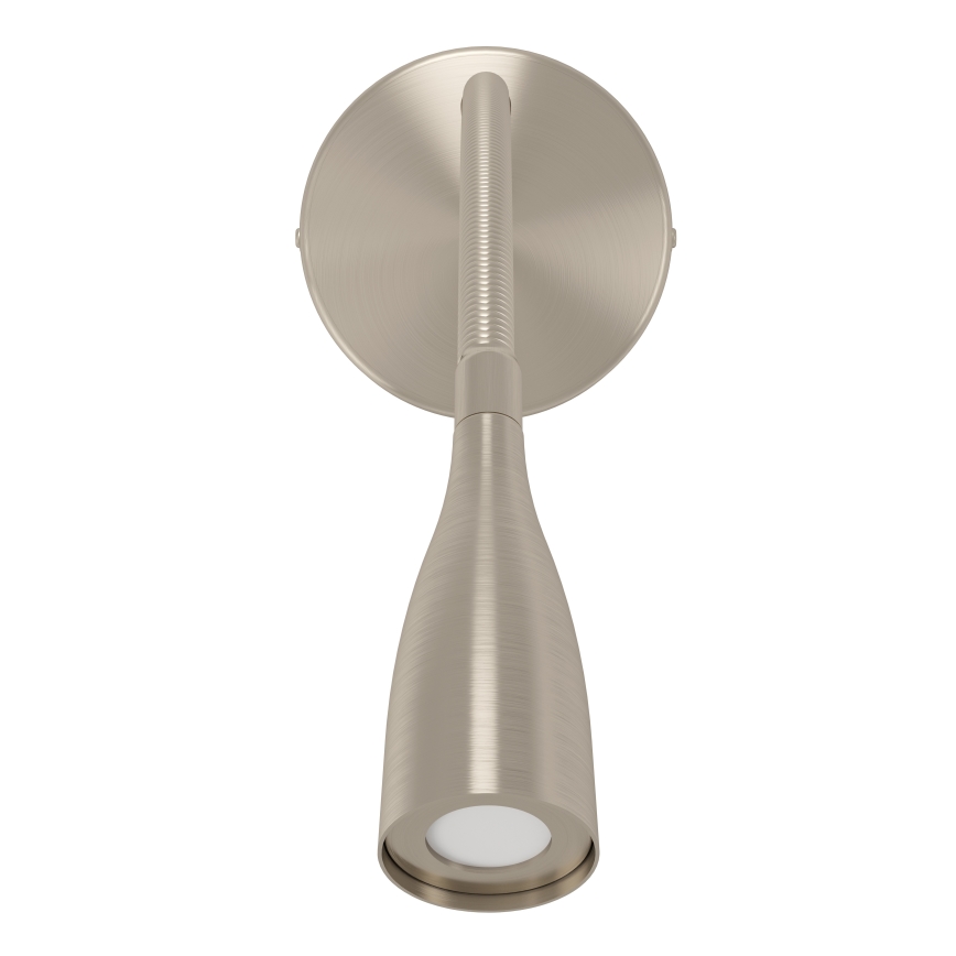 Eglo - LED flexibel vägglampa med USB LED/3,8W/230V matt krom