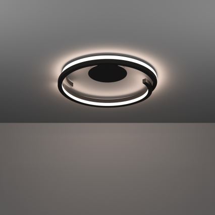 Eglo - LED dimbart taklampa 2xLED/20W/230V 2700–6500K Ø 48 cm svart + fjärrkontroll