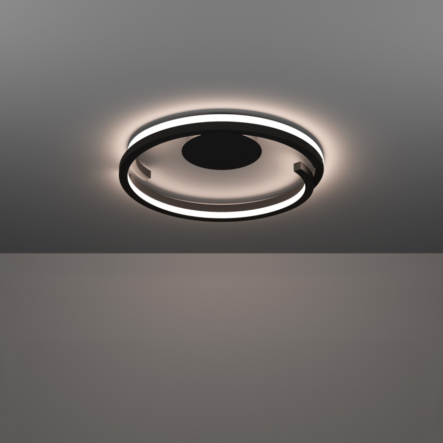 Eglo - LED dimbart taklampa 2xLED/20W/230V 2700–6500K Ø 48 cm svart + fjärrkontroll