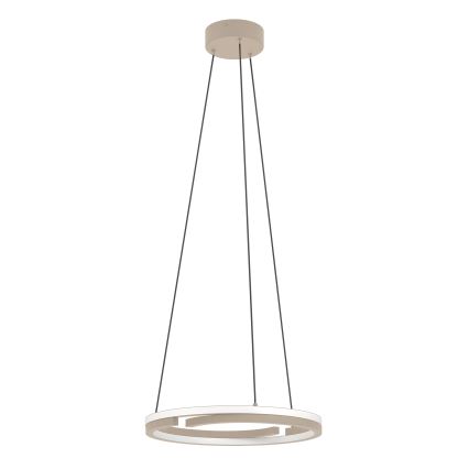Eglo - LED-dimmbar pendellampa på vajer 2x LED/20 W/230 V 2700–6500 K Ø 48 cm beige + fjärrkontroll