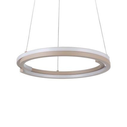 Eglo - LED-dimmbar pendellampa på vajer 2x LED/20 W/230 V 2700–6500 K Ø 48 cm beige + fjärrkontroll