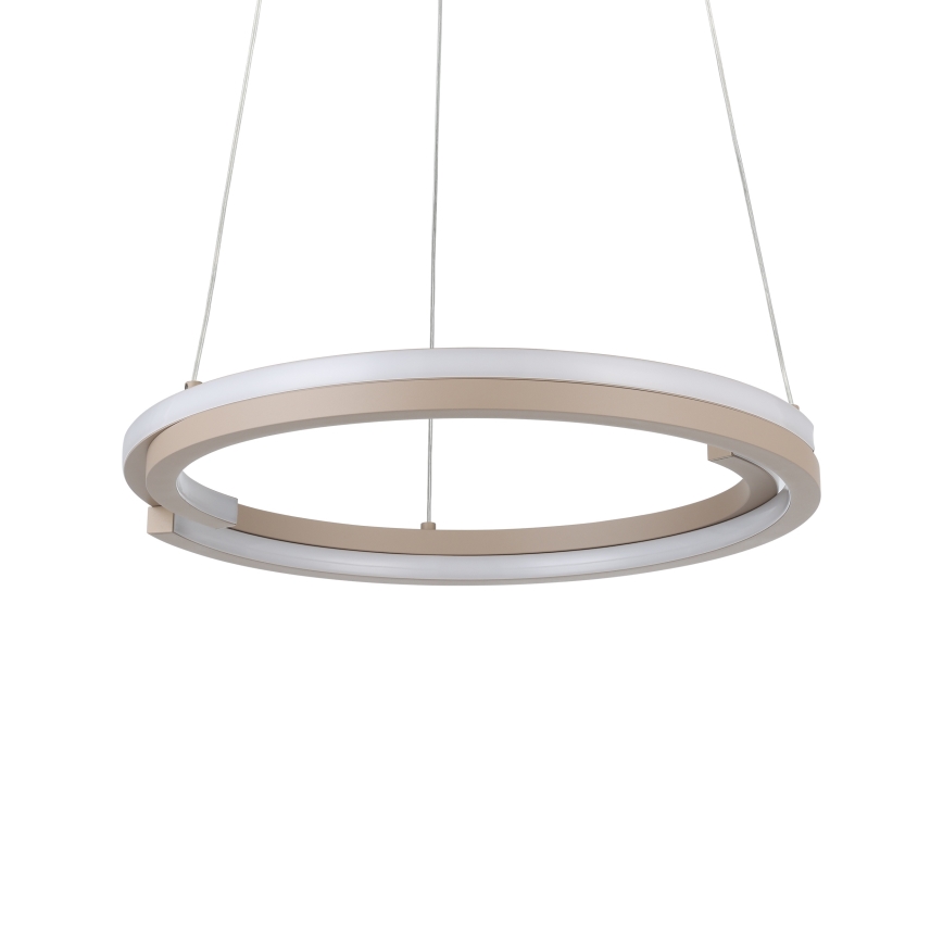 Eglo - LED-dimmbar pendellampa på vajer 2x LED/20 W/230 V 2700–6500 K Ø 48 cm beige + fjärrkontroll