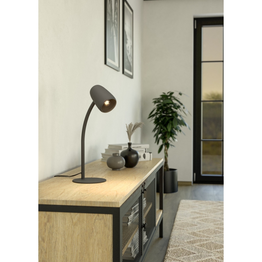 Eglo - Bordslampa 1xE14/18W/230V svart