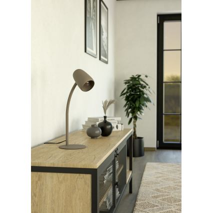 Eglo - Bordslampa 1xE14/18W/230V krämfärgad