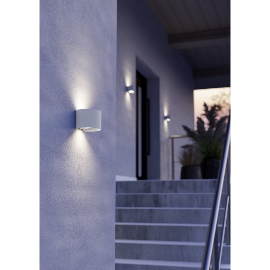 Eglo - LED-utomhusvägglampa 2xLED/2,8W/230V IP54 vit