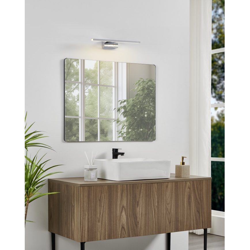 Eglo - LED-belysning för badrumsspegel LED/7W/230V 3000/4000/6500K 40 cm IP44 blank krom