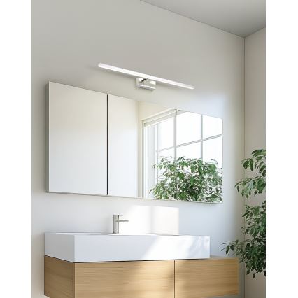 Eglo - LED-spegelbelysning för badrum LED/10W/230V 3000/4000/6500K 60 cm IP44 blank krom