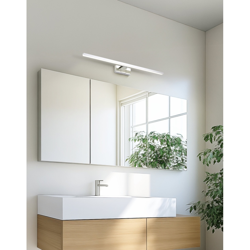 Eglo - LED-spegelbelysning för badrum LED/10W/230V 3000/4000/6500K 60 cm IP44 blank krom
