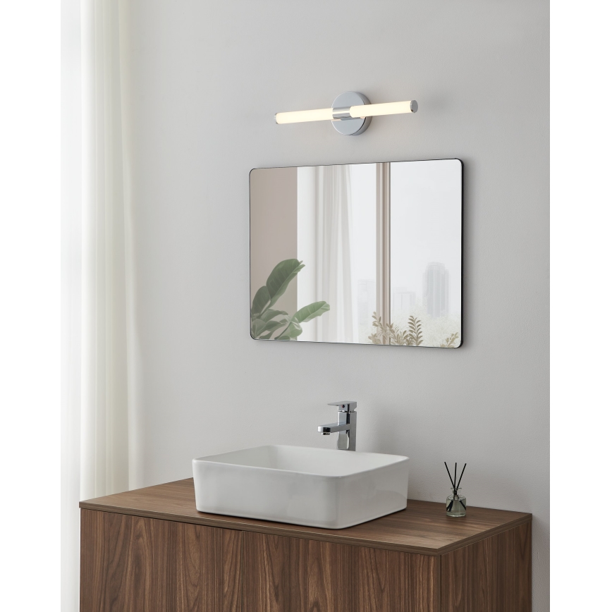Eglo - LED-spegelbelysning för badrum LED/7,5W/230V 3000/4000/6500K 45 cm IP44 blank krom