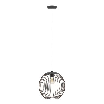 Eglo - Pendellampa på vajer 1xE27/60W/230V svart