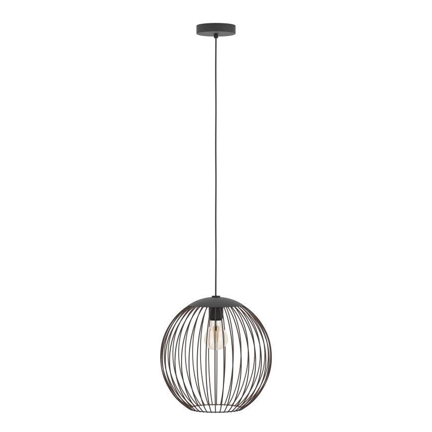 Eglo - Pendellampa på vajer 1xE27/60W/230V svart