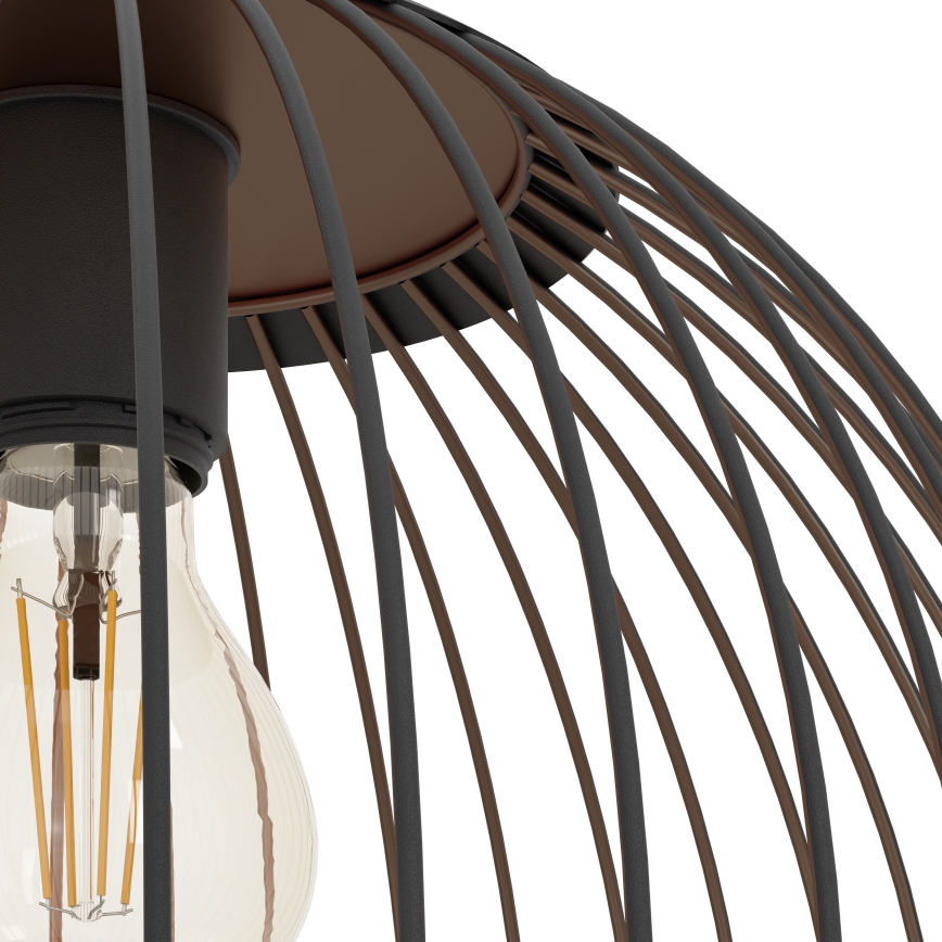 Eglo - Pendellampa på vajer 1xE27/60W/230V svart