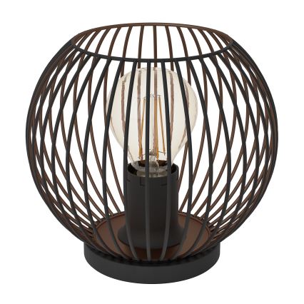 Eglo - Bordslampa 1xE27/60W/230V svart