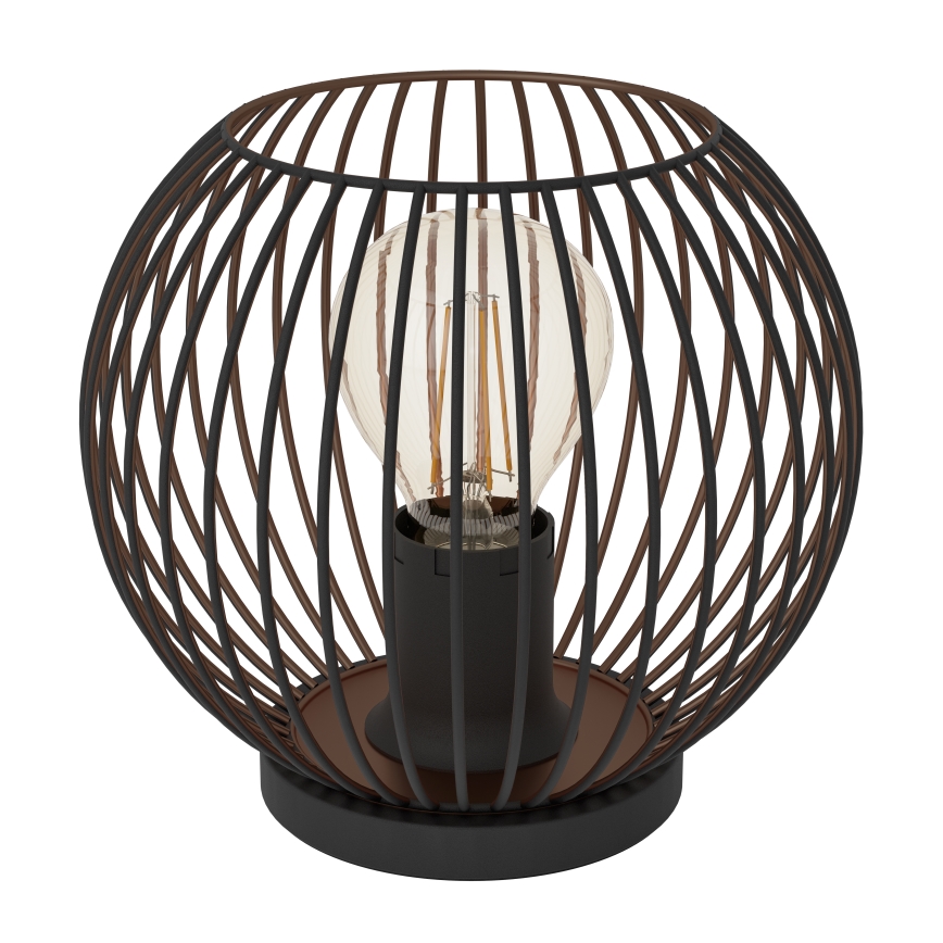 Eglo - Bordslampa 1xE27/60W/230V svart