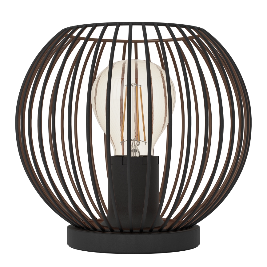 Eglo - Bordslampa 1xE27/60W/230V svart