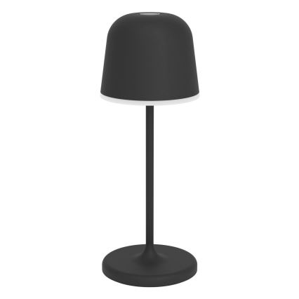 Eglo - LED-dimbar utomhusbordslampa, beröringsstyrd och uppladdningsbar LED/1,8W/5V 2500/3000/4000K 2500 mAh IP54 svart