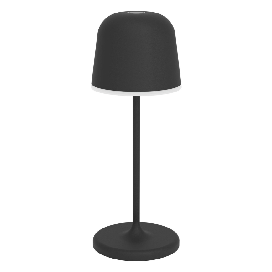 Eglo - LED-dimbar utomhusbordslampa, beröringsstyrd och uppladdningsbar LED/1,8W/5V 2500/3000/4000K 2500 mAh IP54 svart