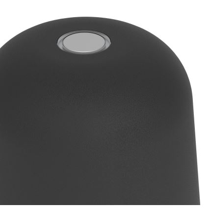 Eglo - LED-dimbar utomhusbordslampa, beröringsstyrd och uppladdningsbar LED/1,8W/5V 2500/3000/4000K 2500 mAh IP54 svart