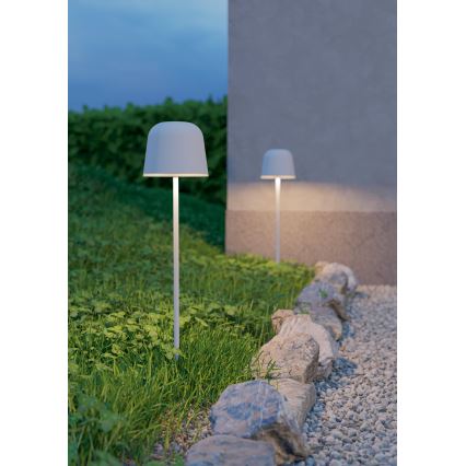 Eglo - Dimbara utomhus bordslampa, touchstyrd och laddningsbar, LED/1,8W/5V 2500/3000/4000K 2500 mAh IP54 grå