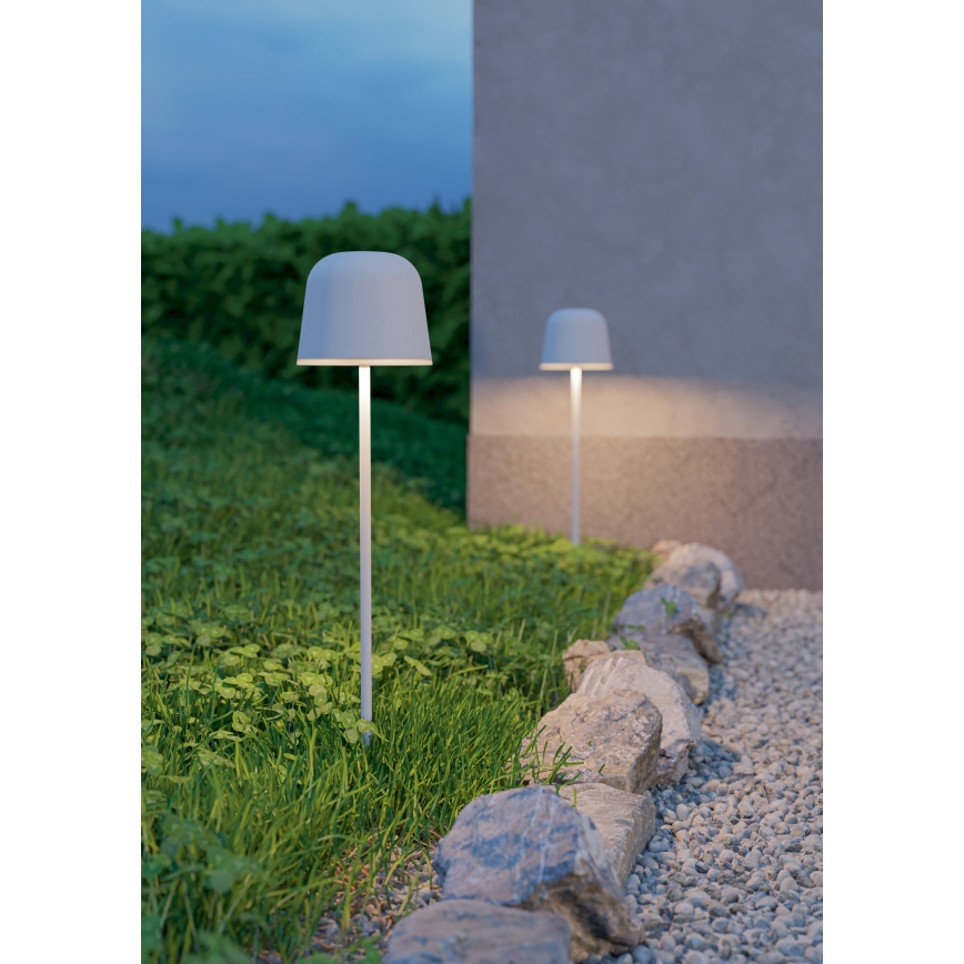 Eglo - Dimbara utomhus bordslampa, touchstyrd och laddningsbar, LED/1,8W/5V 2500/3000/4000K 2500 mAh IP54 grå