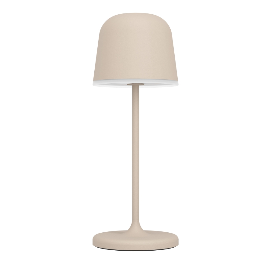 Eglo - LED-dimbar bordslampa för utomhusbruk med beröringsstyrning och uppladdningsbart batteri, 1,8 W/5 V, 2500/3000/4000 K, 2500 mAh, IP54, krämfärgad